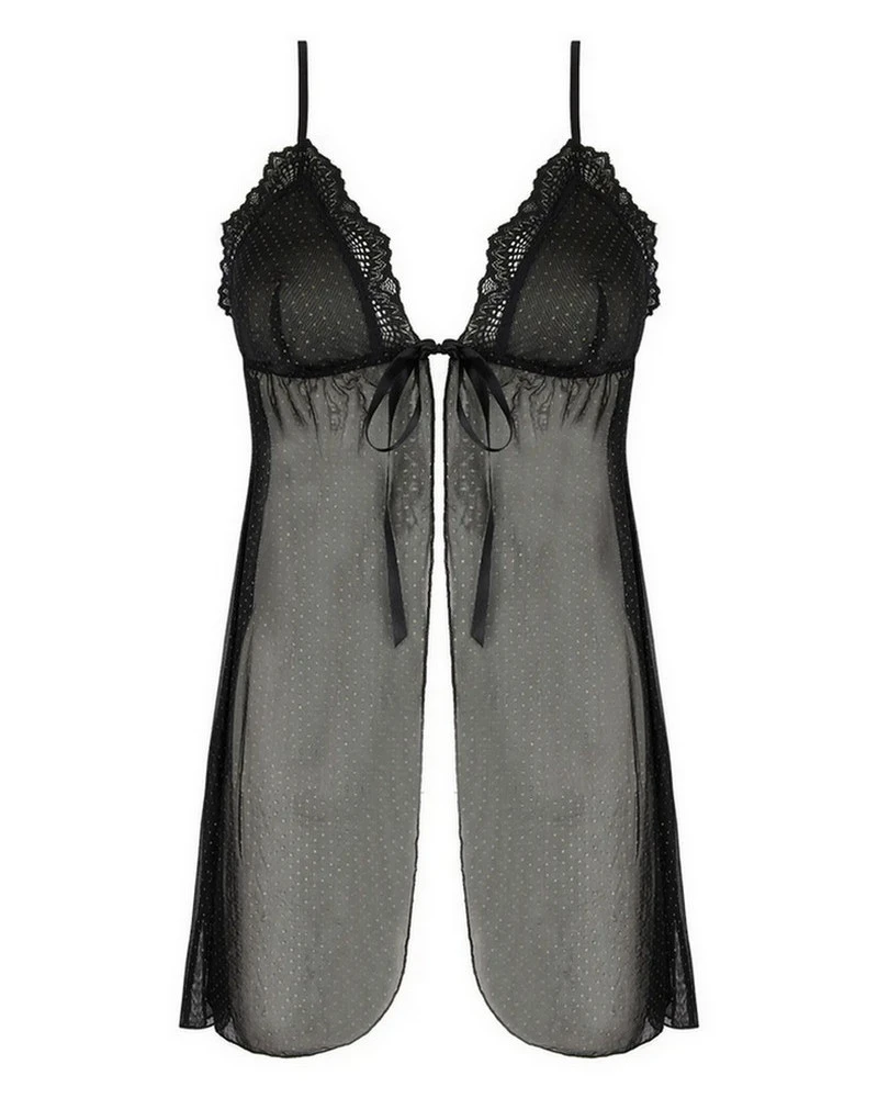 Babydoll Antigel Nuit Des Etoiles (Noir Or) 2 Babydoll Antigel Nuit Des Etoiles (Noir Or) – Image 2