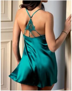 Babydoll En Soie Lise Charmel Sublime En Dentelle (Vert Princesse) -Sloggi Soldes Boutique babydoll en soie lise charmel sublime en dentelle vert princesse 3