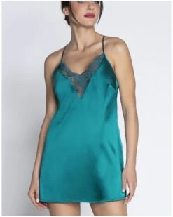 Babydoll En Soie Lise Charmel Sublime En Dentelle (Vert Princesse) -Sloggi Soldes Boutique babydoll en soie lise charmel sublime en dentelle vert princesse 5