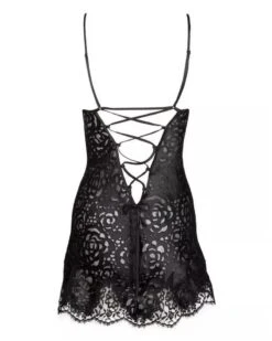 Babydoll Lise Charmel Dressing Floral (Noir) -Sloggi Soldes Boutique babydoll lise charmel dressing floral noir 2