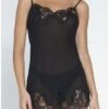 Babydoll Transparente Lise Charmel Splendeur Soie (Noir)