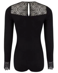 Body Manches Longues Antigel Sexy Bohème (Noir) 12 Body Manches Longues Antigel Sexy Bohème (Noir) -Sloggi Soldes Boutique body manches longues antigel sexy boheme noir 4