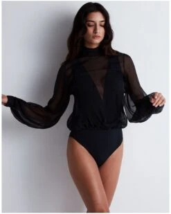 Body Mousseline Les Bodys By Aubade (Noir)