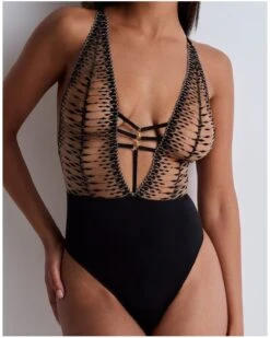 Body String Aubade Voodoo Kiss (Millenium Black) -Sloggi Soldes Boutique body string aubade voodoo kiss millenium black 4