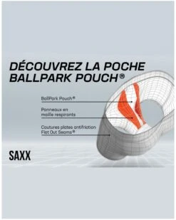 Boxer à Braguette Saxx Quest (Noir) -Sloggi Soldes Boutique boxer a braguette saxx quest noir 5