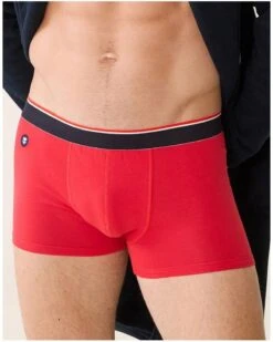 Boxer En Coton Le Slip Français Marius (Rouge) -Sloggi Soldes Boutique boxer en coton le slip francais marius rouge 2