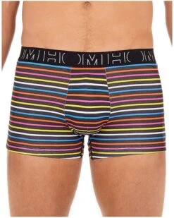 Boxer Ron HOM Lot De 2 (Noir/Stripes) -Sloggi Soldes Boutique boxer ron hom lot de 2 noirstripes 4