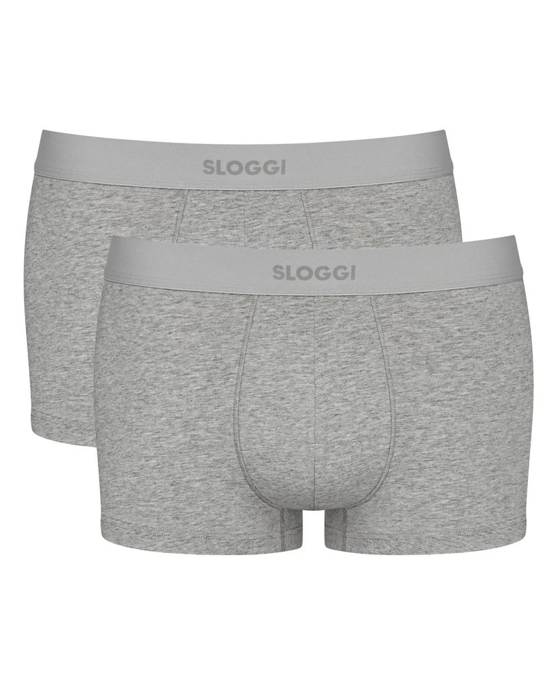 Boxer Sloggi For Men Ever Ease (Lot De 2) (Dark Grey Melange) 1 Boxer Sloggi For Men Ever Ease (Lot De 2) (Dark Grey Melange)