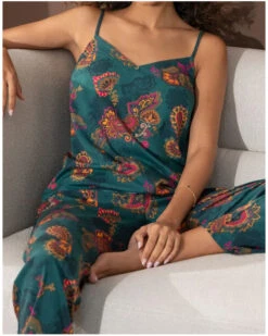 Caraco Antigel Méditation Cachemire (Vert Evasion) -Sloggi Soldes Boutique caraco antigel meditation cachemire vert evasion 3