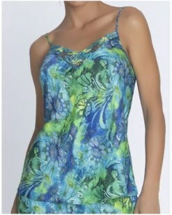 Caraco Lise Charmel Grâce Aquatique (Floral Aqua) -Sloggi Soldes Boutique caraco lise charmel grace aquatique floral aqua 2