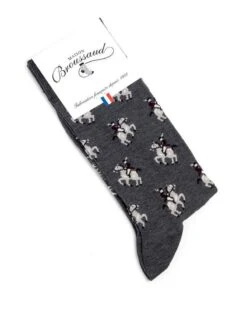 Chaussettes Homme En Coton Maison Broussaud Cavaliers (Gris) -Sloggi Soldes Boutique chaussettes homme en coton maison broussaud cavaliers gris 1