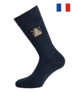 Chaussettes Homme En Coton Maison Broussaud L'abeille Napoléon (Marine)