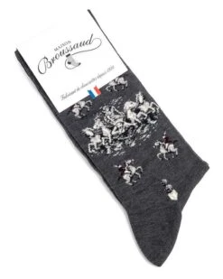 Chaussettes Homme En Coton Maison Broussaud La Fontaine (Gris) -Sloggi Soldes Boutique chaussettes homme en coton maison broussaud la fontaine gris 1
