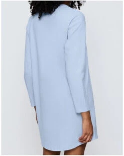 Chemise De Nuit à Manches Longues 100% Coton Triumph Nuit (Ice) -Sloggi Soldes Boutique chemise de nuit a manches longues 100 coton triumph nuit ice 2