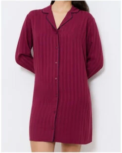 Chemise De Nuit Boyfriend Triumph Nuit (Sweet Marsala) -Sloggi Soldes Boutique chemise de nuit boyfriend triumph nuit sweet marsala 4