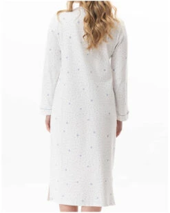 Chemise De Nuit Interlock 100% Coton Le Chat Cosy (Ecru/Ciel) -Sloggi Soldes Boutique chemise de nuit interlock 100 coton le chat cosy ecruciel 4