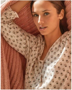 Chemise De Nuit Jersey Le Chat Tea Time (Multicolore) -Sloggi Soldes Boutique chemise de nuit jersey le chat tea time multicolore 2