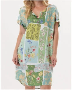 Chemise De Nuit Le Chat Esterel (Vert D'eau)