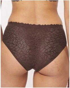Culotte Taille Haute Sloggi Zero Feel Lace (Ebony Brown) -Sloggi Soldes Boutique culotte taille haute sloggi zero feel lace ebony brown 2