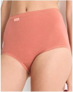 Culottes Basic + Maxi (lot De 4) Sloggi (Brique/corail/blanc/ciel) -Sloggi Soldes Boutique culottes basic maxi lot de 4 sloggi briquecorailblancciel 10