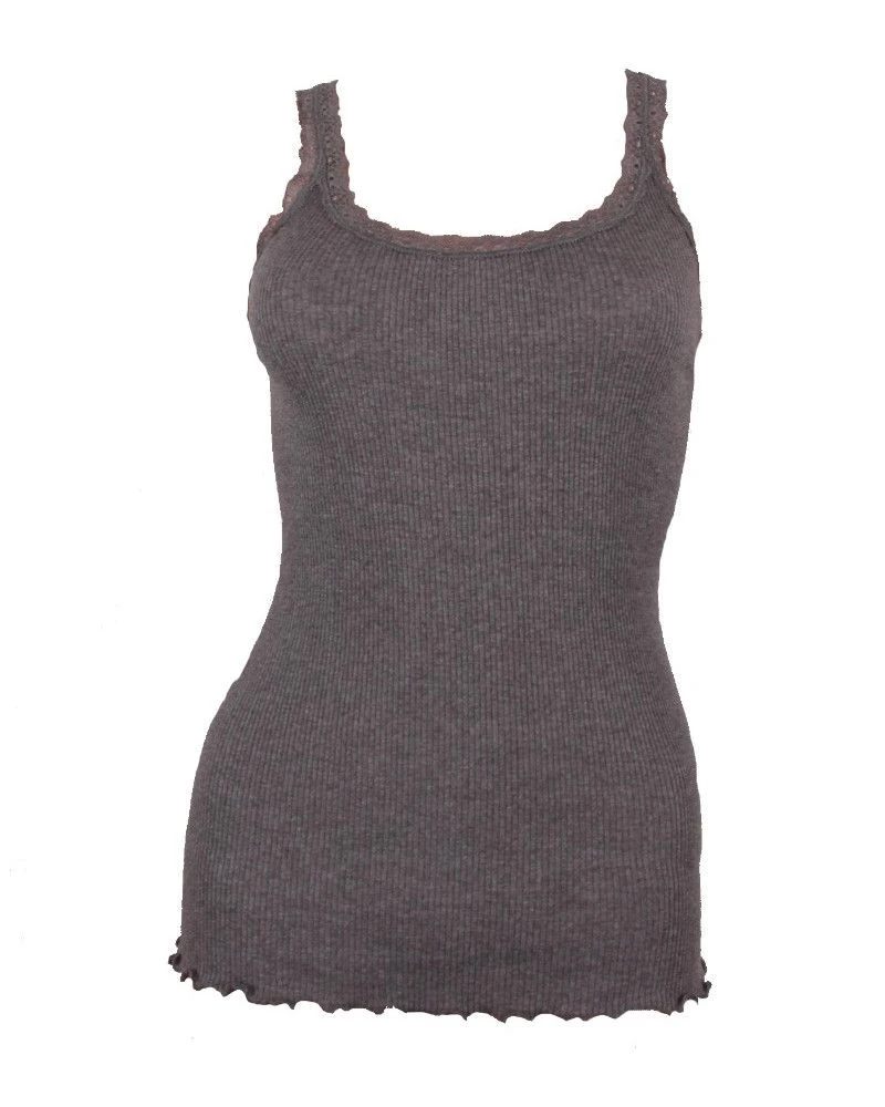 Débardeur Bretelles Laine & Soie Moretta 5760 Gris 2 Débardeur Bretelles Laine & Soie Moretta 5760 Gris – Image 2