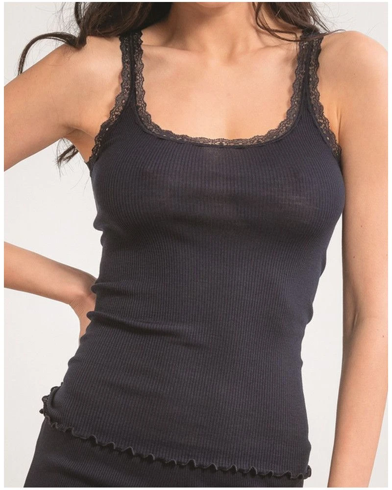 Débardeur Bretelles Laine & Soie Moretta 5760 Gris 1 Débardeur Bretelles Laine & Soie Moretta 5760 Gris