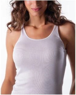 Débardeur Moretta Bretelles Fines En Fil D'Ecosse 322