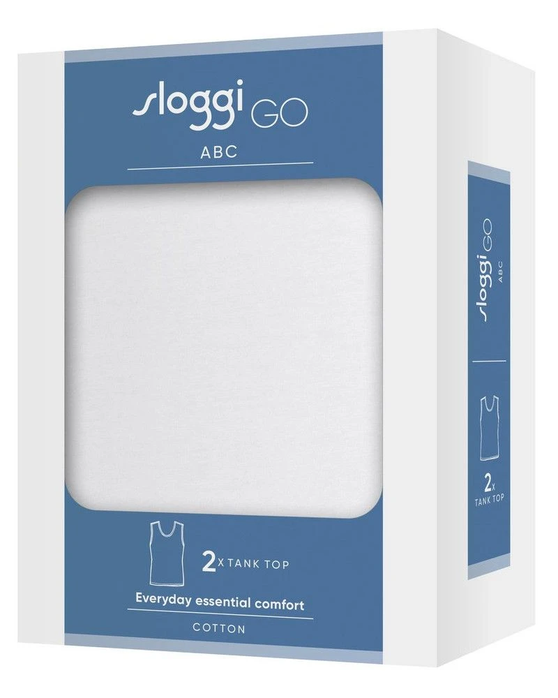 Débardeur Sloggi Men GO ABC (Lot De 2) (Blanc) 5 Débardeur Sloggi Men GO ABC (Lot De 2) (Blanc) – Image 5