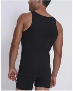 Débardeur Sloggi Men GO ABC (Lot De 2) (Noir) -Sloggi Soldes Boutique debardeur sloggi men go abc lot de 2 noir 2