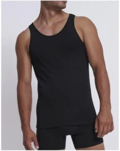 Débardeur Sloggi Men GO ABC (Lot De 2) (Noir)