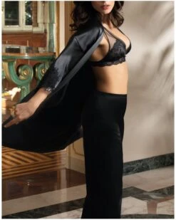 Déshabillé Lise Charmel Splendeur Soie (Noir) -Sloggi Soldes Boutique deshabille lise charmel splendeur soie noir 5