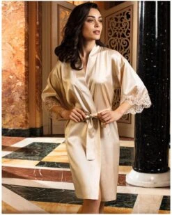 Déshabillé Lise Charmel Splendeur Soie (Splendeur Aurore) -Sloggi Soldes Boutique deshabille lise charmel splendeur soie splendeur aurore 4