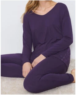 Ensemble De Pyjama Nuit Triumph (Royal Purple) -Sloggi Soldes Boutique ensemble de pyjama nuit triumph royal purple 3