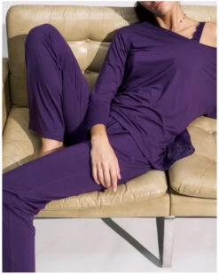 Ensemble De Pyjama Nuit Triumph (Royal Purple) -Sloggi Soldes Boutique ensemble de pyjama nuit triumph royal purple 4