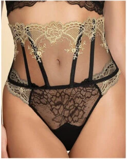 Galbe Taille Lise Charmel Sublime En Or (Noir Eclat) -Sloggi Soldes Boutique galbe taille lise charmel sublime en or noir eclat 5