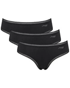Hipster Coton Sloggi GO Crush (Lot De 3) (Noir)