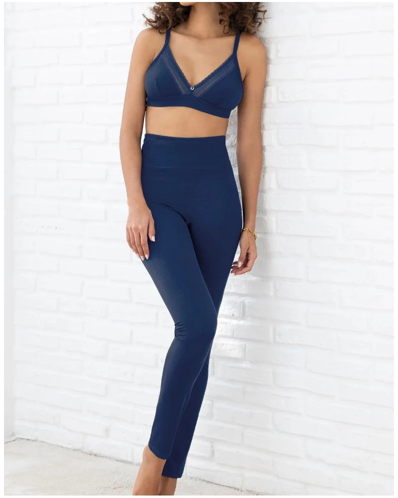 Legging Antigel En Mode Yoga (Bleu Yoga) 2 Legging Antigel En Mode Yoga (Bleu Yoga) – Image 2