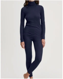 Legging Calida True Confidence Laine & Soie (Evening Blue) -Sloggi Soldes Boutique legging calida true confidence laine soie evening blue 3