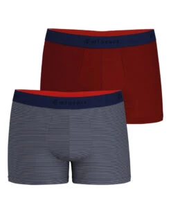 Lot De 2 Boxers Coton Eminence Daily Fait En France (Marinière/Rouille)