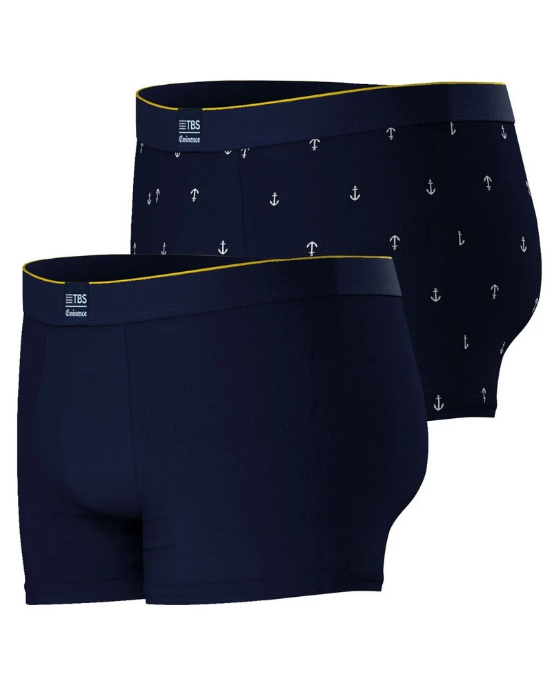 Lot De 2 Boxers En Coton Eminence Sailor (Marine/Ancre Marine) 2 Lot De 2 Boxers En Coton Eminence Sailor (Marine/Ancre Marine) – Image 2