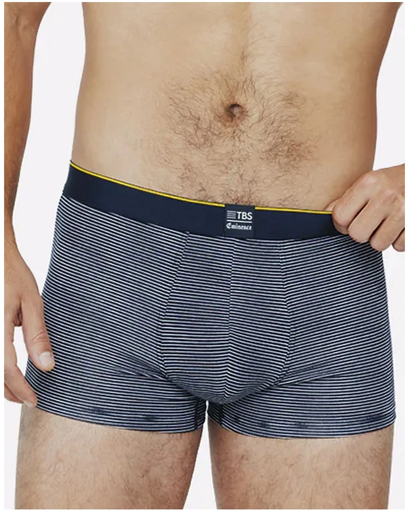 Lot De 2 Boxers En Coton Eminence X TBS Sailor (Gris Chiné/Marinière) 4 Lot De 2 Boxers En Coton Eminence X TBS Sailor (Gris Chiné/Marinière) – Image 4