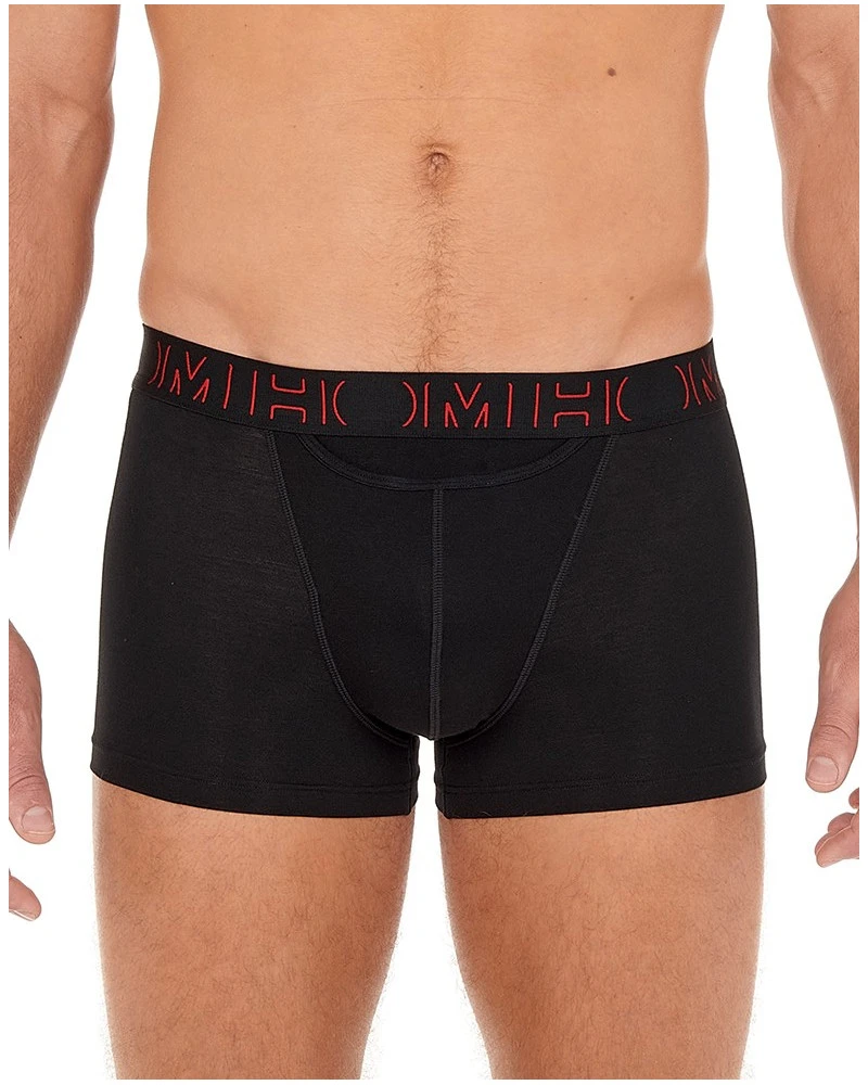 Lot De 2 Boxers En Coton HOM Boxerlines (Rouge Et Noir) 2 Lot De 2 Boxers En Coton HOM Boxerlines (Rouge Et Noir) – Image 2