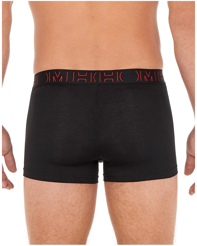 Lot De 2 Boxers En Coton HOM Boxerlines (Rouge Et Noir) 3 Lot De 2 Boxers En Coton HOM Boxerlines (Rouge Et Noir) – Image 3