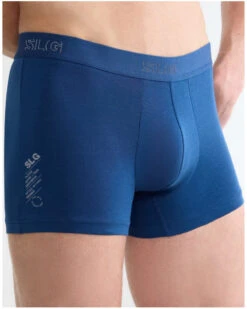 Lot De 2 Boxers En Coton Sloggi SLG Base (Bleu/Gris) -Sloggi Soldes Boutique lot de 2 boxers en coton sloggi slg base bleugris 5