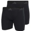 Lot De 2 Boxers Ergonomiques Adidas Active Flex Coton (Noir)