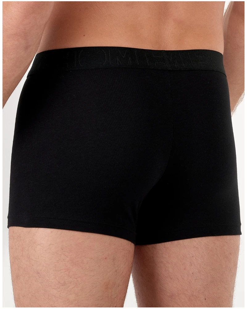 Lot De 2 Boxers HO1 Coton HOM Neels (Noir/Imprimé Noir) 3 Lot De 2 Boxers HO1 Coton HOM Neels (Noir/Imprimé Noir) – Image 3