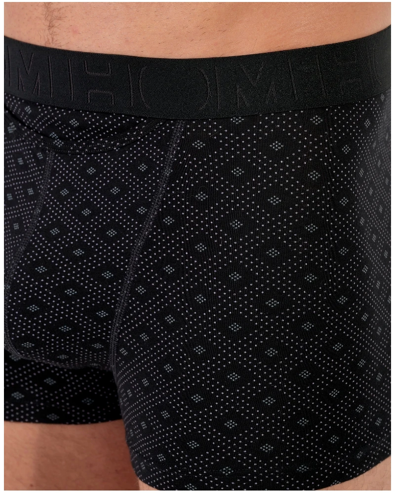Lot De 2 Boxers HO1 Coton HOM Neels (Noir/Imprimé Noir) 7 Lot De 2 Boxers HO1 Coton HOM Neels (Noir/Imprimé Noir) – Image 7