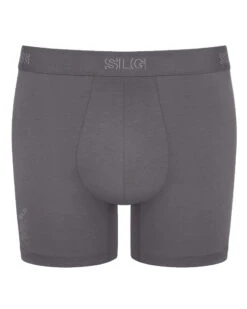 Lot De 2 Boxers Longs En Coton Sloggi SLG Base (Bleu/Gris) -Sloggi Soldes Boutique lot de 2 boxers longs en coton sloggi slg base bleugris 2