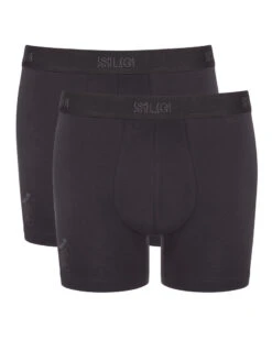 Lot De 2 Boxers Longs En Coton Sloggi SLG Base (Charcoal)