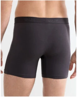 Lot De 2 Boxers Longs En Coton Sloggi SLG Base (Charcoal) -Sloggi Soldes Boutique lot de 2 boxers longs en coton sloggi slg base charcoal 3